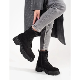 Black Suede Trappers 1