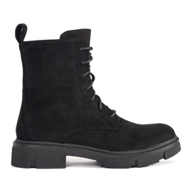 Comfortable Suede Boots black 2
