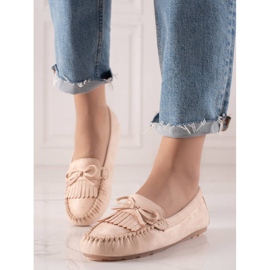 Loafers With A Bow beige 2