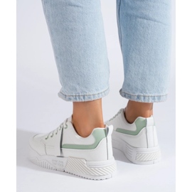 TRENDI Sneakers With Eco Leather Fashion white 1