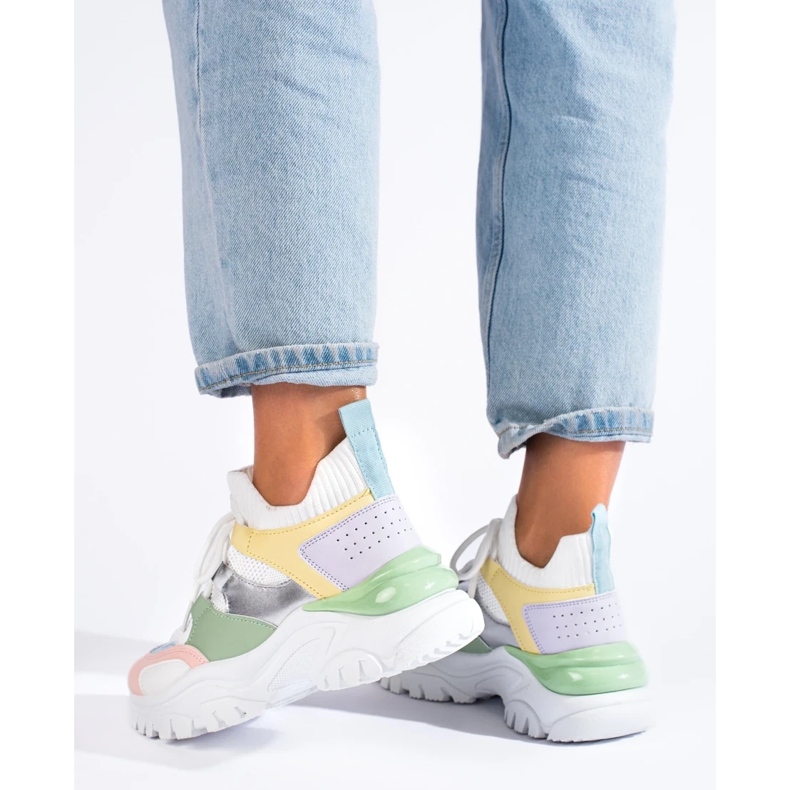 Colorful Slip-On Sneakers white 1