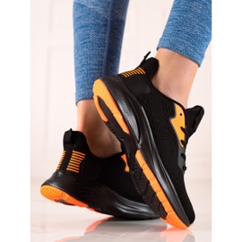 TRENDI Tied Sport Shoes black yellow 2
