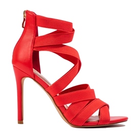 W. Potocki Sandals On High Heel Potocki red 1