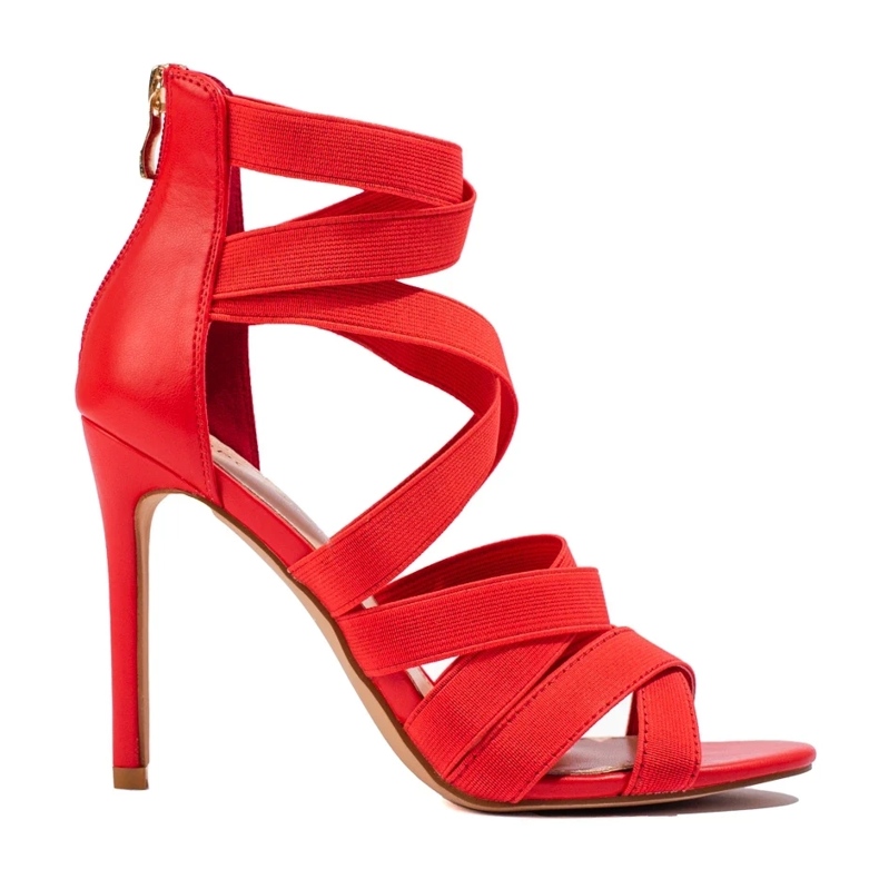 W. Potocki Sandals On High Heel Potocki red 1