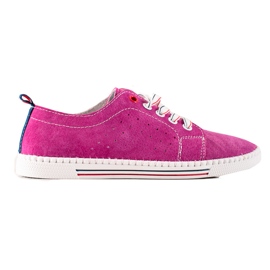 Filippo Classic Leather Sneakers pink 1