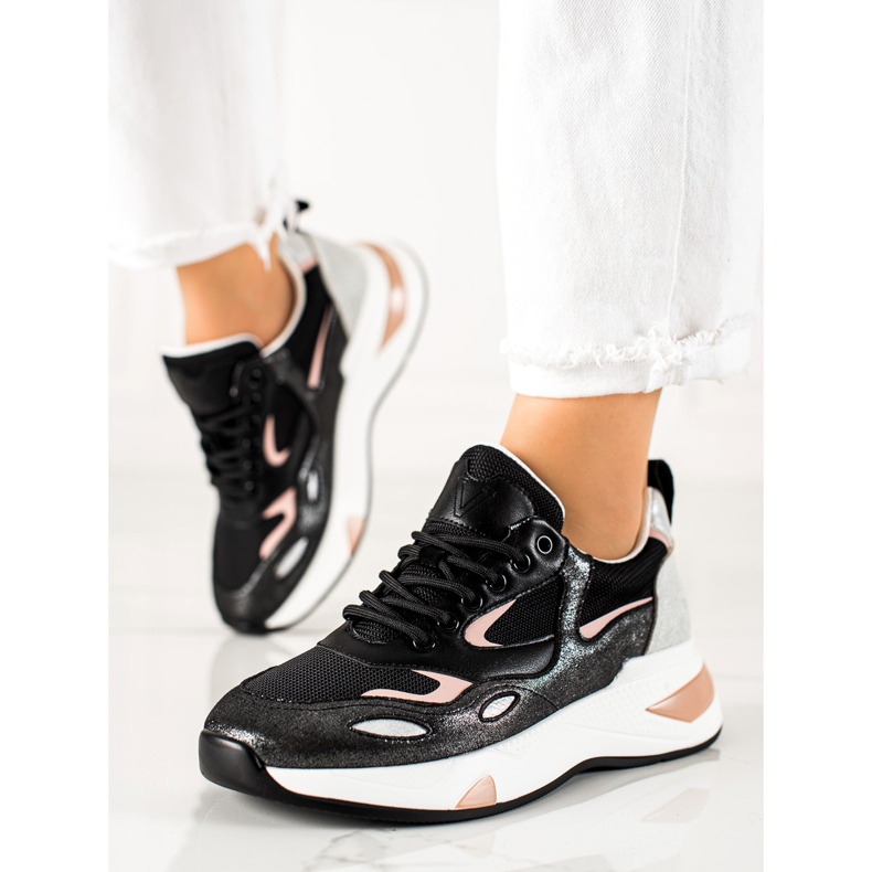 VINCEZA sneakers black 2