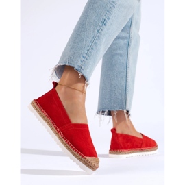 T.Sokolski Leather Espadrilles On The Platform red 2