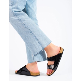 W. Potocki Varnished Potocki slippers black 2