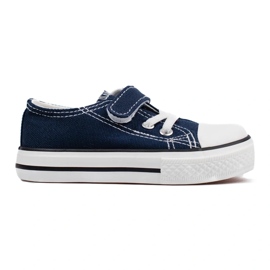 Vico boys' sneakers, navy blue fabric 1