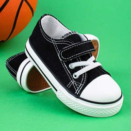 Vico boys' sneakers, black material 1
