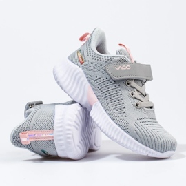 Vico children's openwork light gray sneakers grey 1