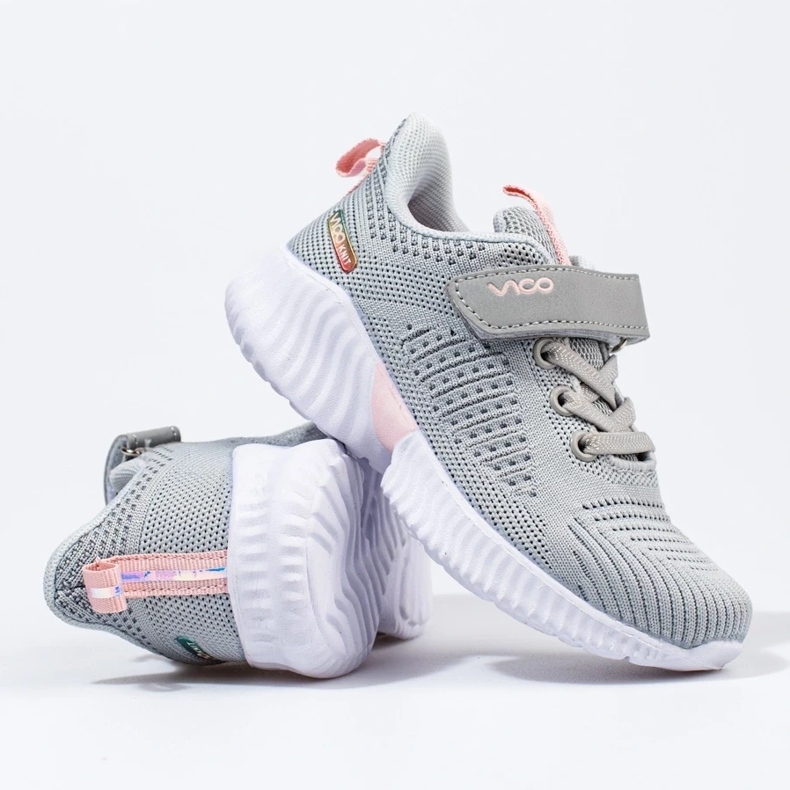 Vico children's openwork light gray sneakers grey 1