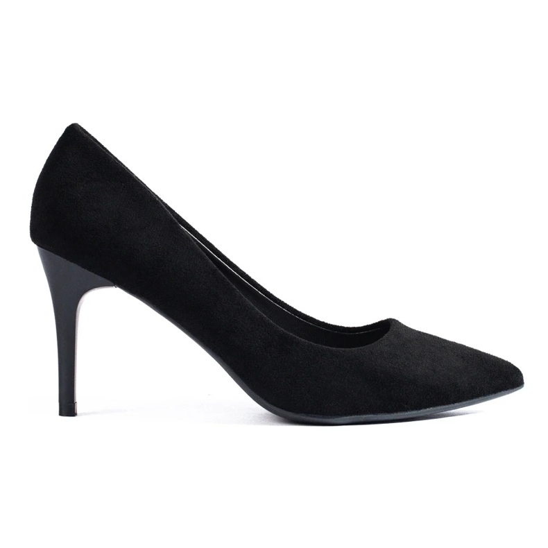 Goodin Black suede heels 2