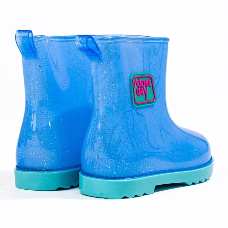 Blue Wellington boots for a boy 1