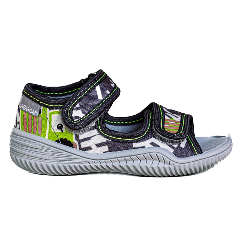 Boys' slippers Viggami Ignaś druk grey 1