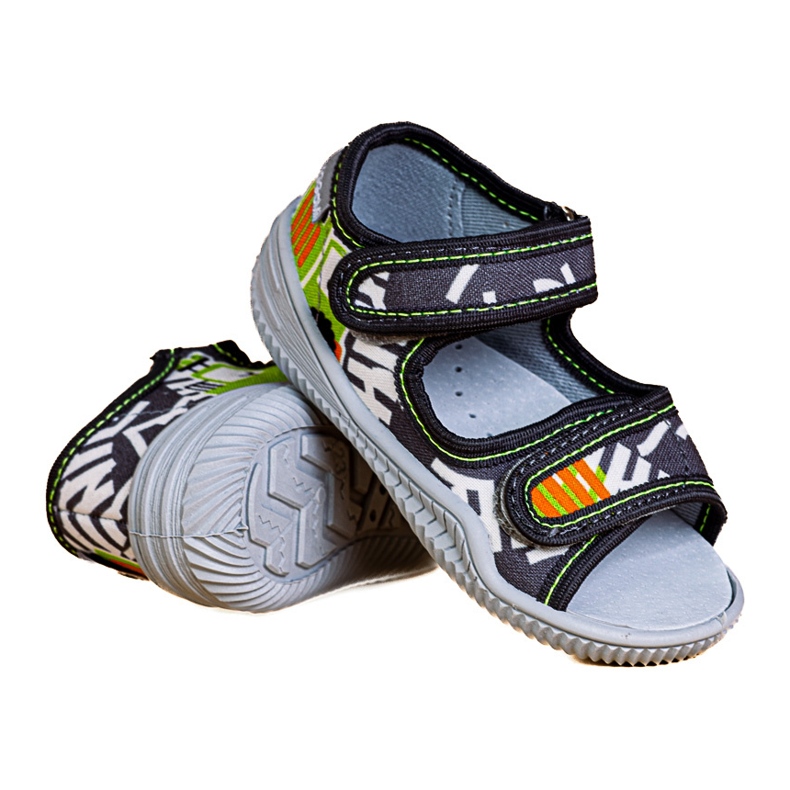 Boys' slippers Viggami Ignaś druk grey 2