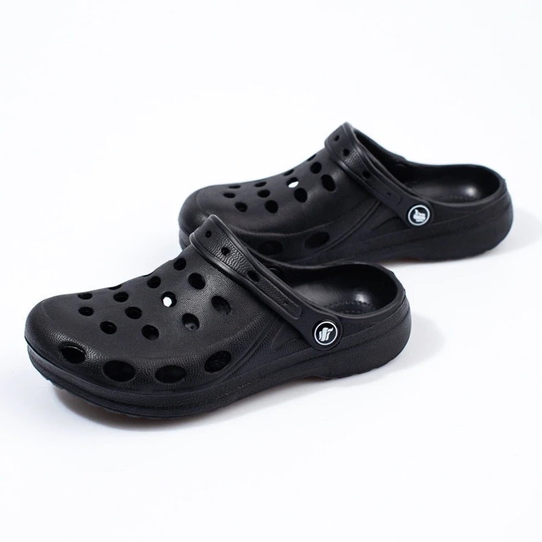 Light boys' black flip-flops 2