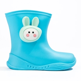 Boys Wellington boots blue 2