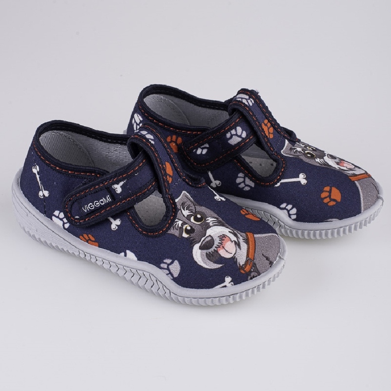 Boys' slippers Viggami Dingo print blue 2