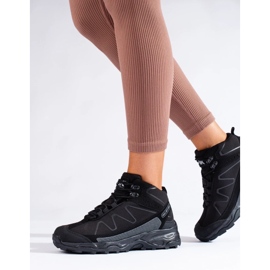 Sports trekking women's shoes with a high upper DK black 1
