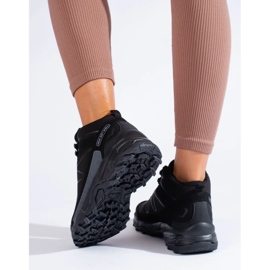 Sports trekking women's shoes with a high upper DK black 2