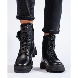 Women's baggies with a handbag black 1