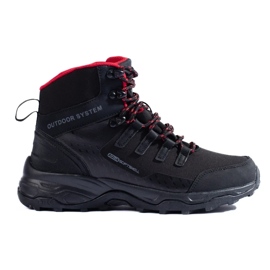 Comfortable women's trekking shoes with a high upper DK black 1
