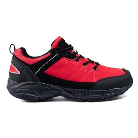 DK men's red trekking shoes black 1