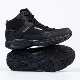 DK men's lace-up trekking shoes with a high upper black 2