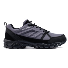 DK aqua Softshell gray men's trekking shoes black 1