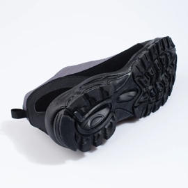 DK aqua Softshell gray men's trekking shoes black 2