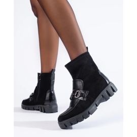Vinceza women's black boots 1