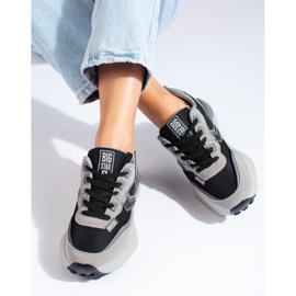 Women's Big Star sneakers KK274100 black 1