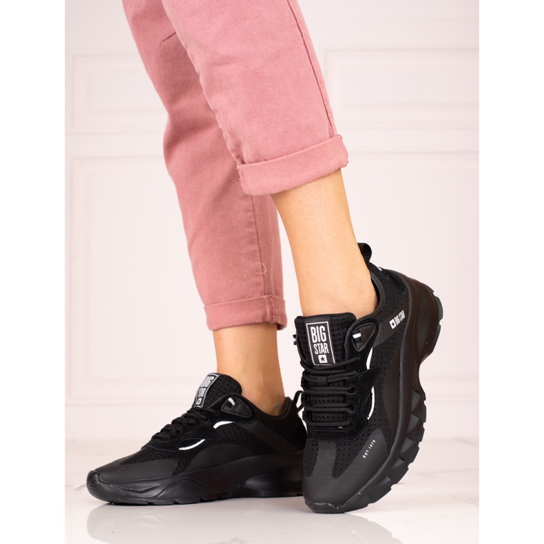 Women's Big Star sneakers KK274056 black 2