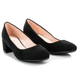 Best Shoes Low suede pumps black 1