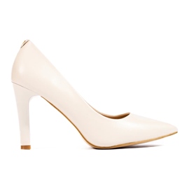 Women's beige pumps 2