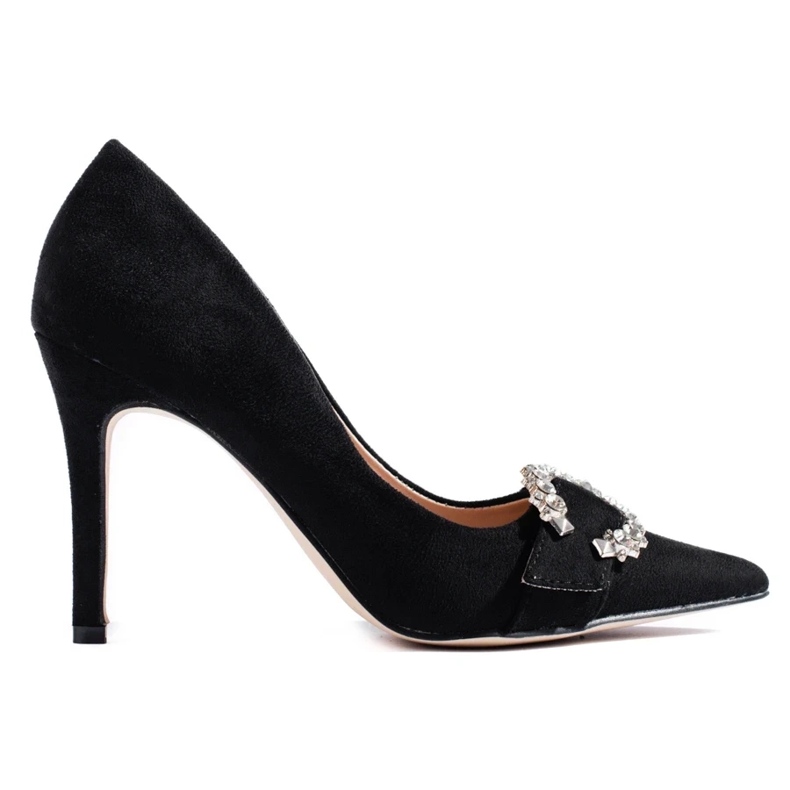 Black women's pumps with a high heel 1 Black women's pumps with a high heel 1