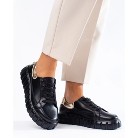 Women's platform sneakers black 2