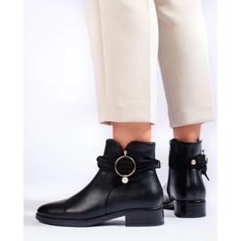 Women's flat ankle boots black 1 Women's flat ankle boots black 1