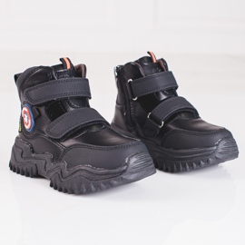 High boots for boys with black velcro 2