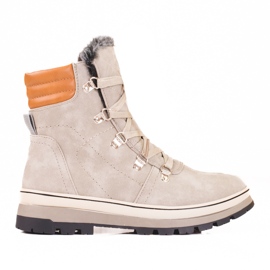 Women's gray insulated hiking boots grey 1