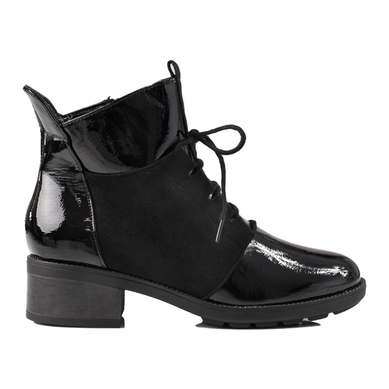 Elegant Shelovet lace-up boots for women black 1 Elegant Shelovet lace-up boots for women black 1