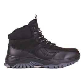 SHELOVET Men's winter boots with fur black 1