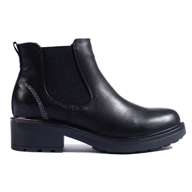 Eco-leather women's Chelsea boots black 2