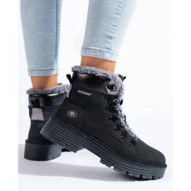 Black Shelovet women's hiking boots 1