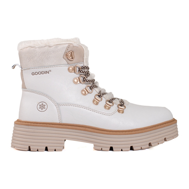Women's white hiking boots 1
