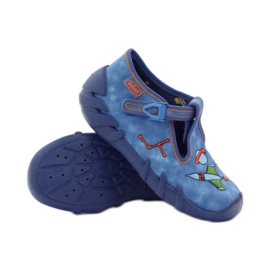 Befado children's shoes 110p315 slippers green orange blue 3