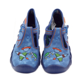 Befado children's shoes 110p315 slippers green orange blue 4