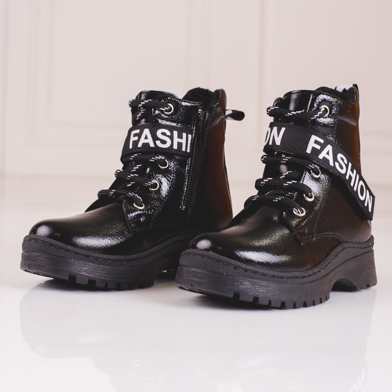 W. Potocki Girls' boots Potocki fashion black 2