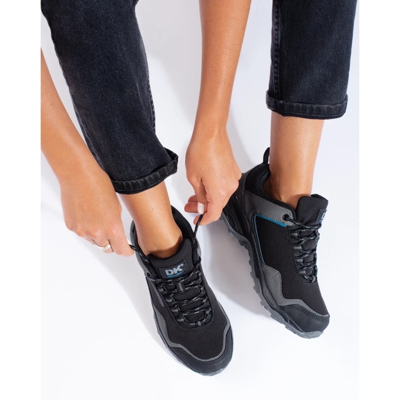 DK Waterproof gray women's trekking shoes black 2